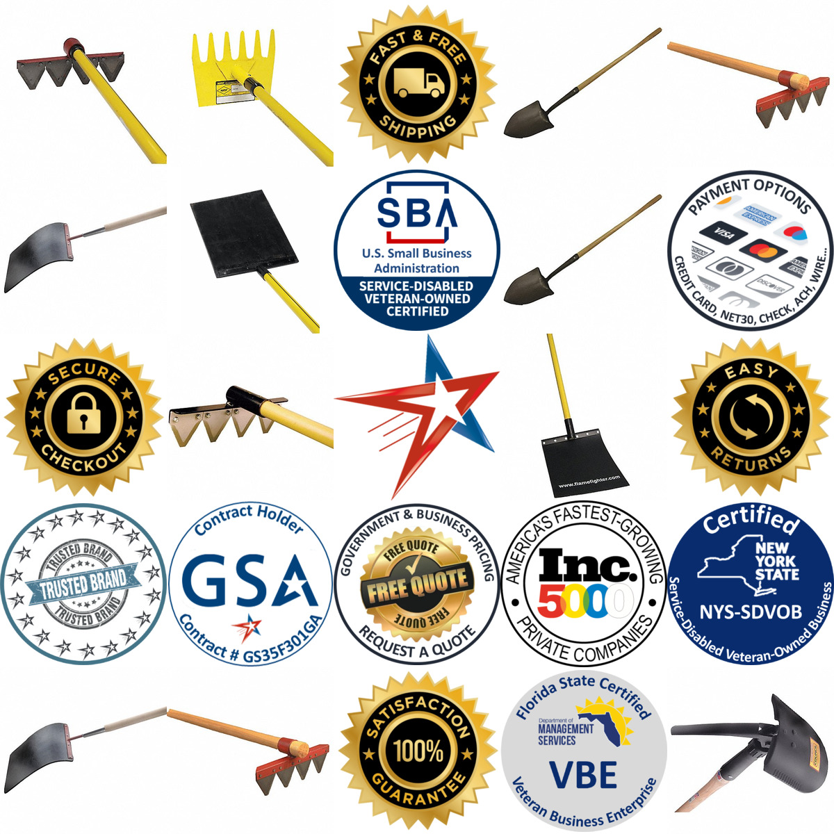 Millions of Products A selection of Wildland Fire Hand Tools products on GoVets