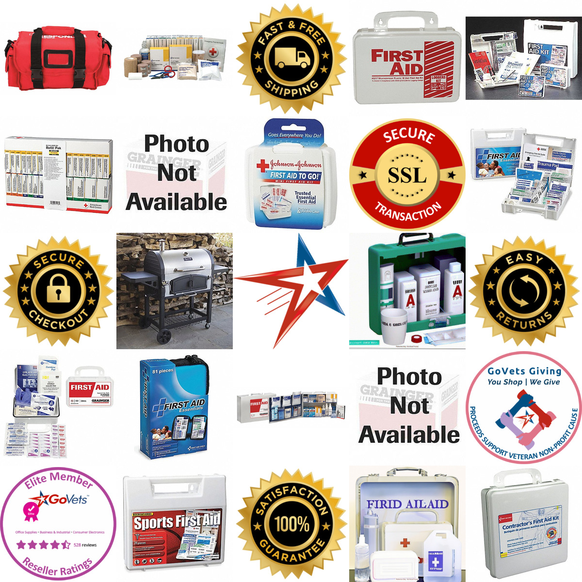 Millions of Products A selection of First Aid Kits and Refills products on GoVets