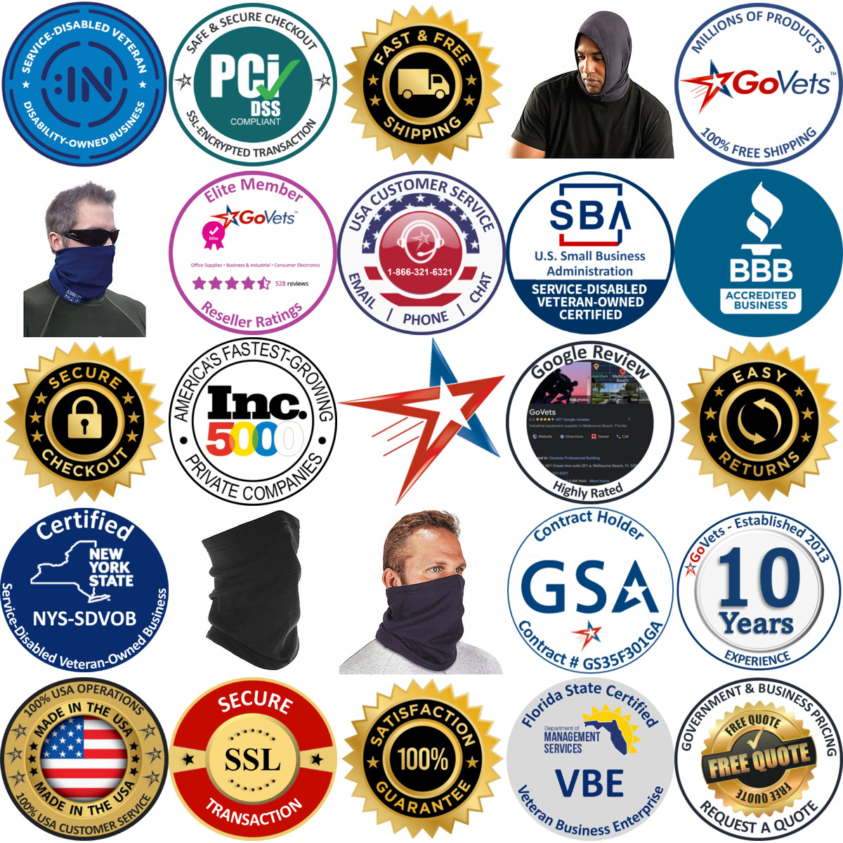 Millions of Products A selection of Flame Resistant and Arc Flash Neck Gaiters products on GoVets