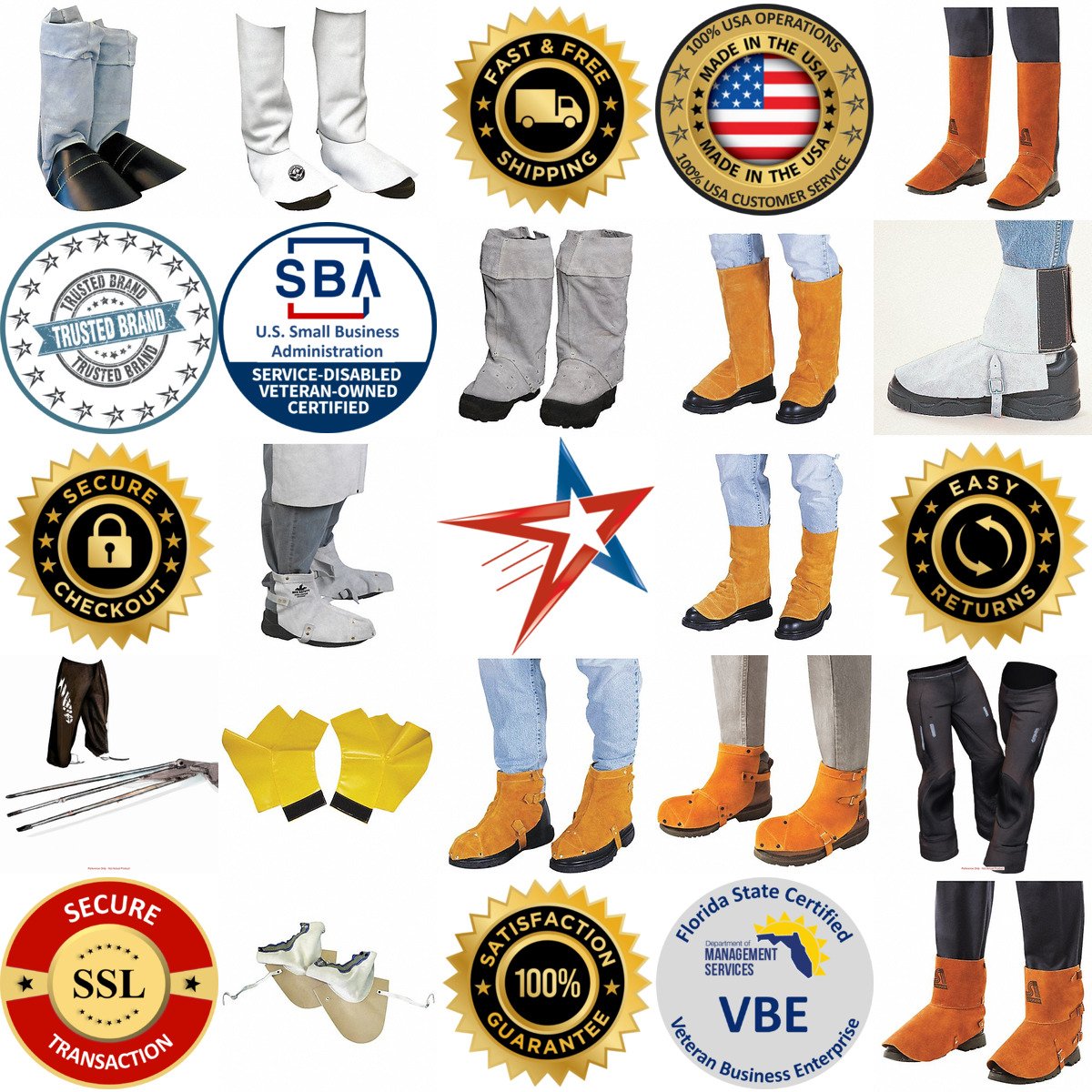 Millions of Products A selection of Welding Spats and Leggings products on GoVets