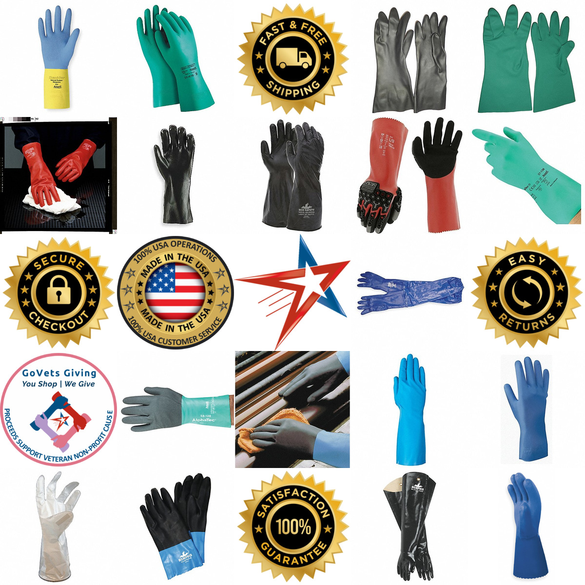 Millions of Products A selection of Chemical Resistant Gloves products on GoVets