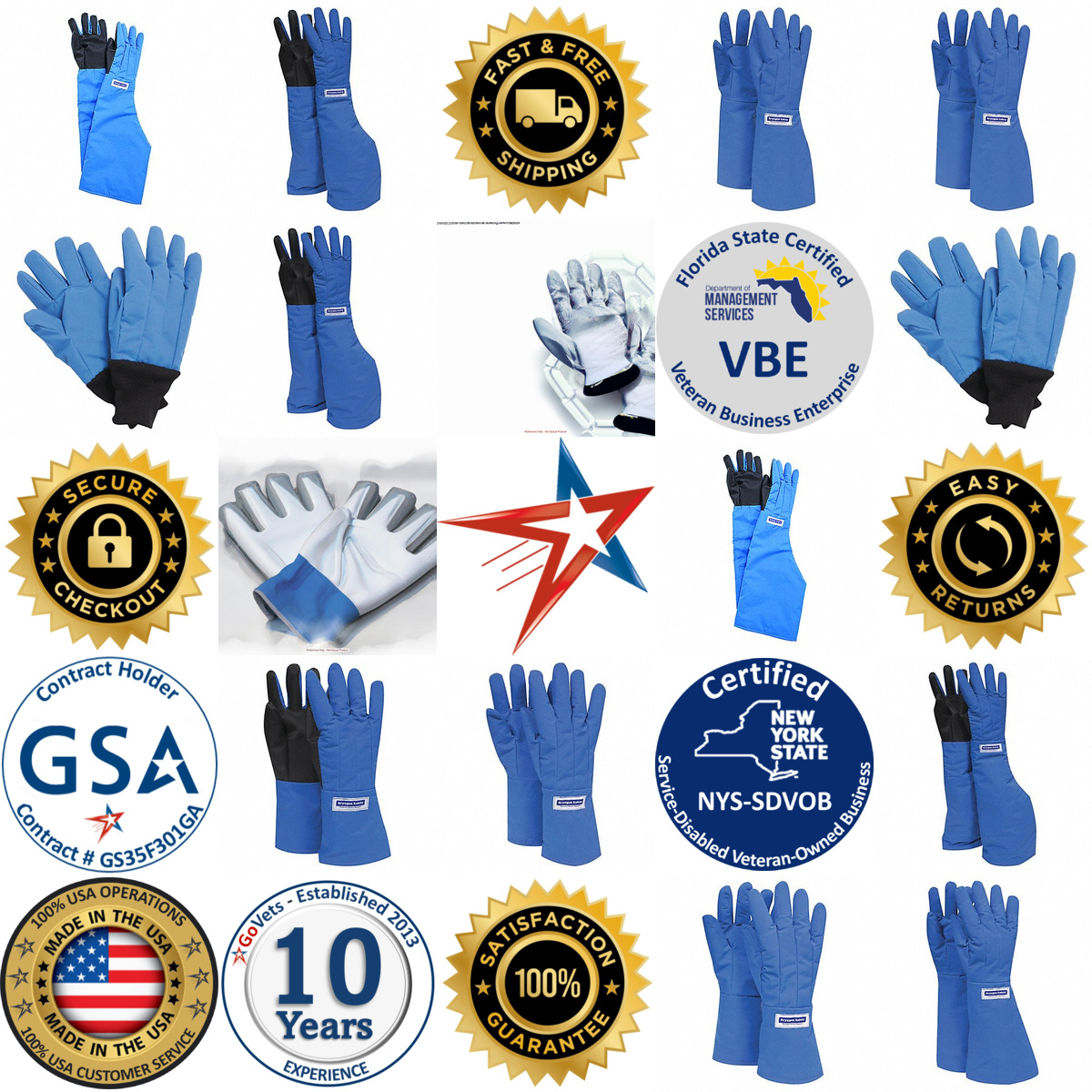 Millions of Products A selection of Cryogenic Gloves products on GoVets