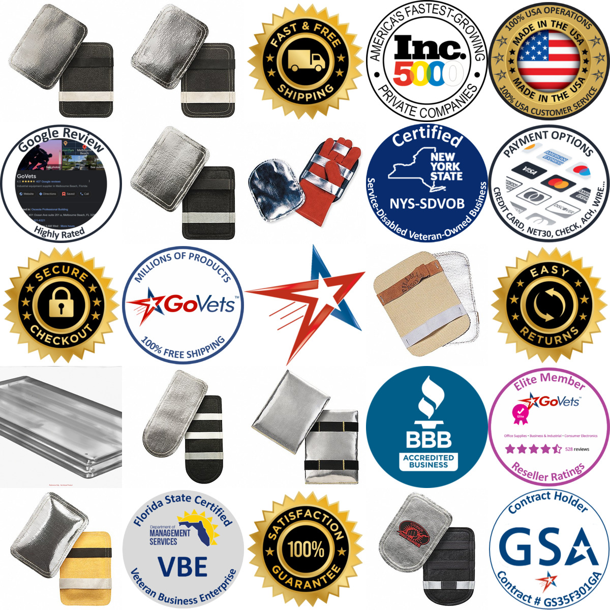 Millions of Products A selection of Heat Reflective Aluminized Pads products on GoVets