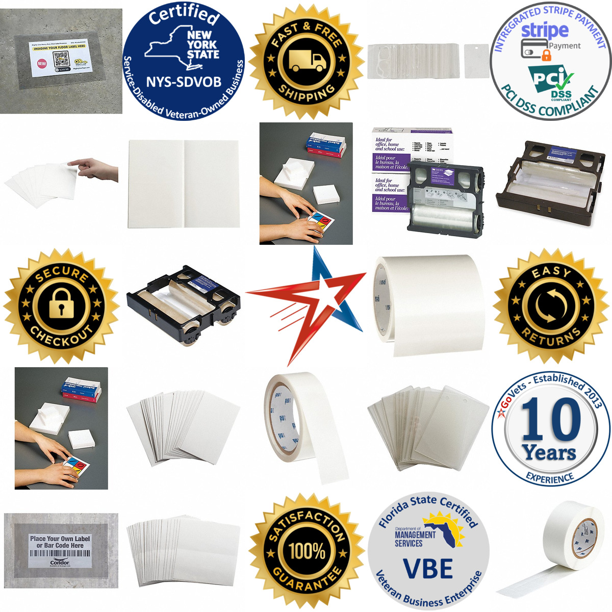 Millions of Products A selection of Label Protection Laminate and Overlays products on GoVets