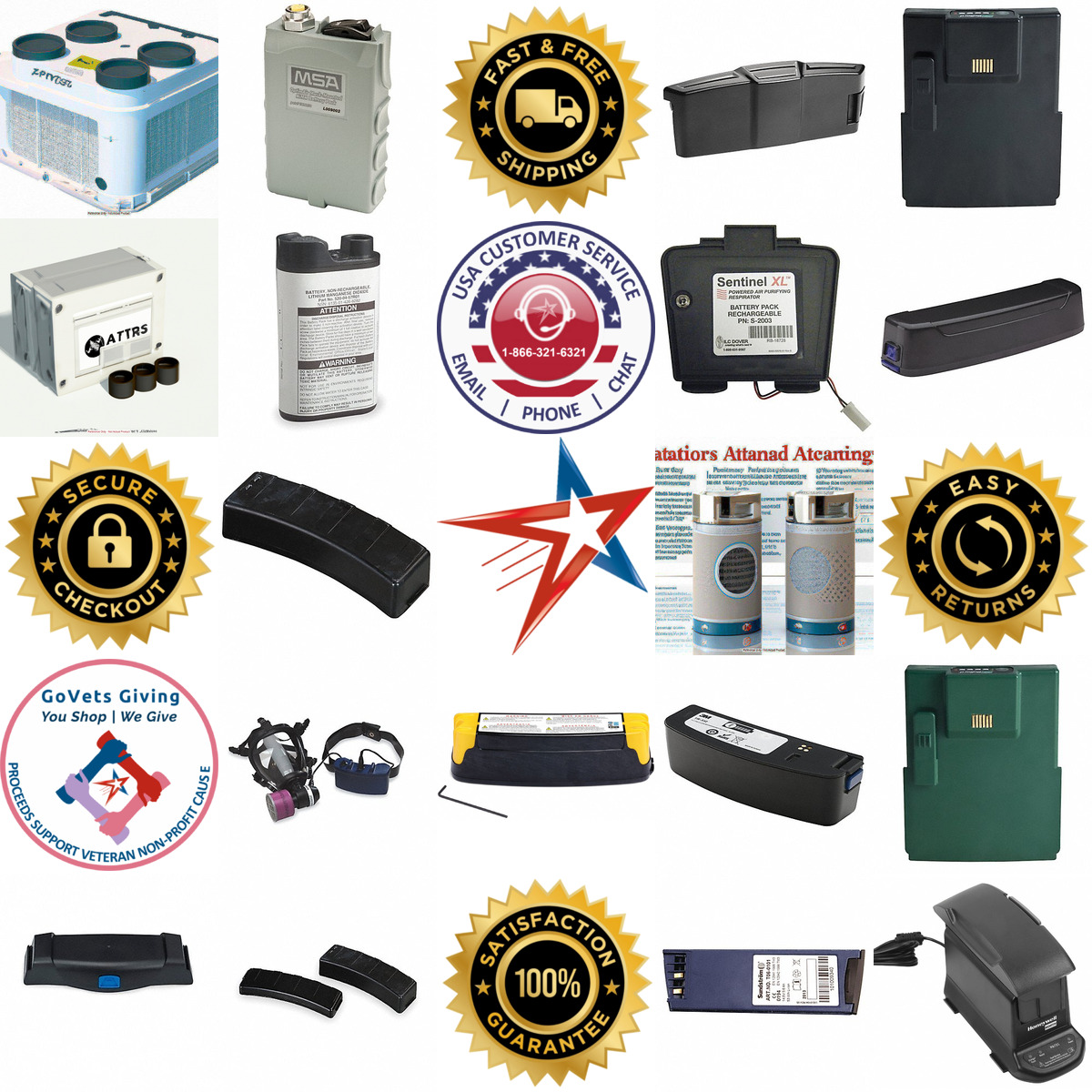 A selection of Powered Air Purifying Respirator Batteries products on GoVets