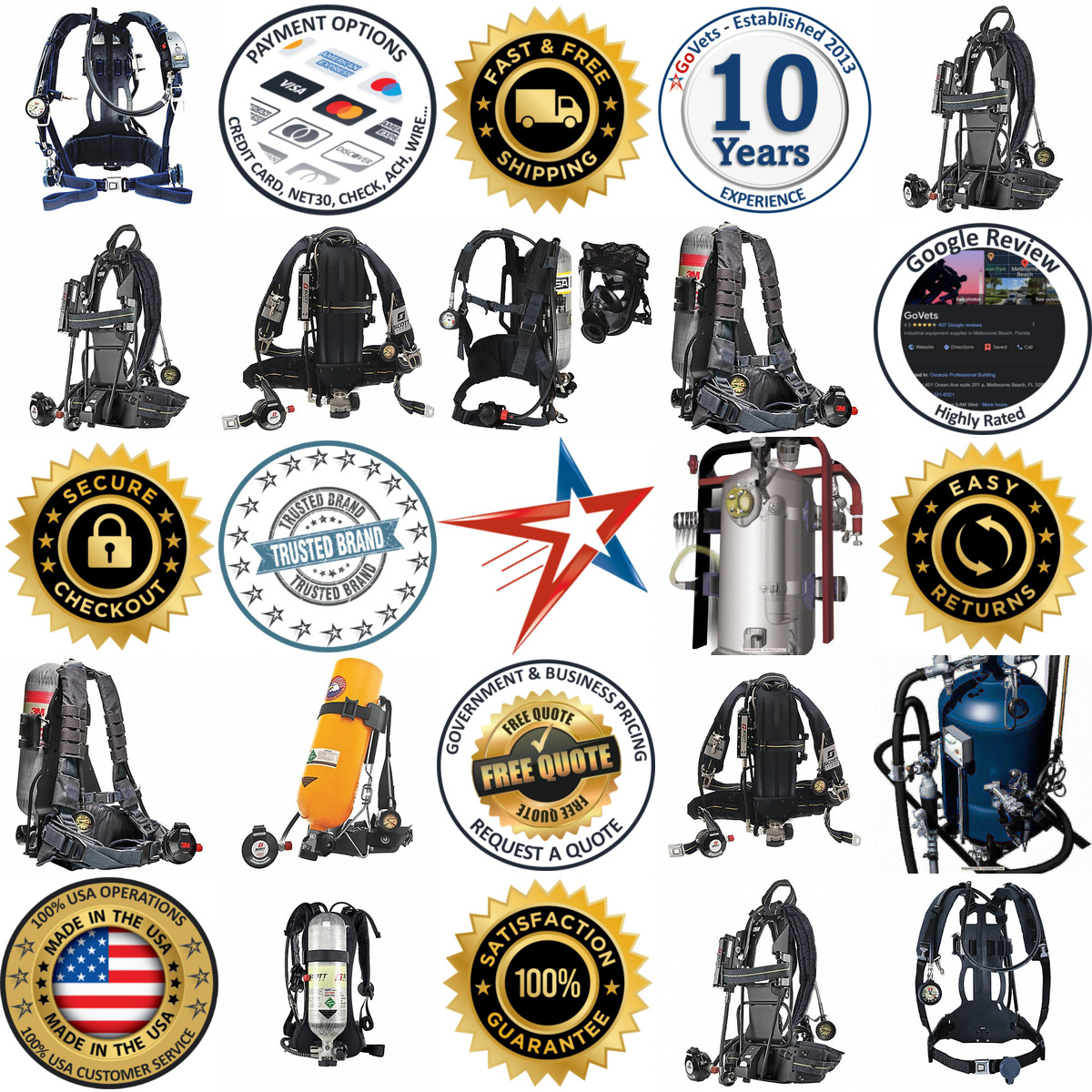 Millions of Products A selection of Self Contained Breathing Apparatus Backframe Assem products on GoVets