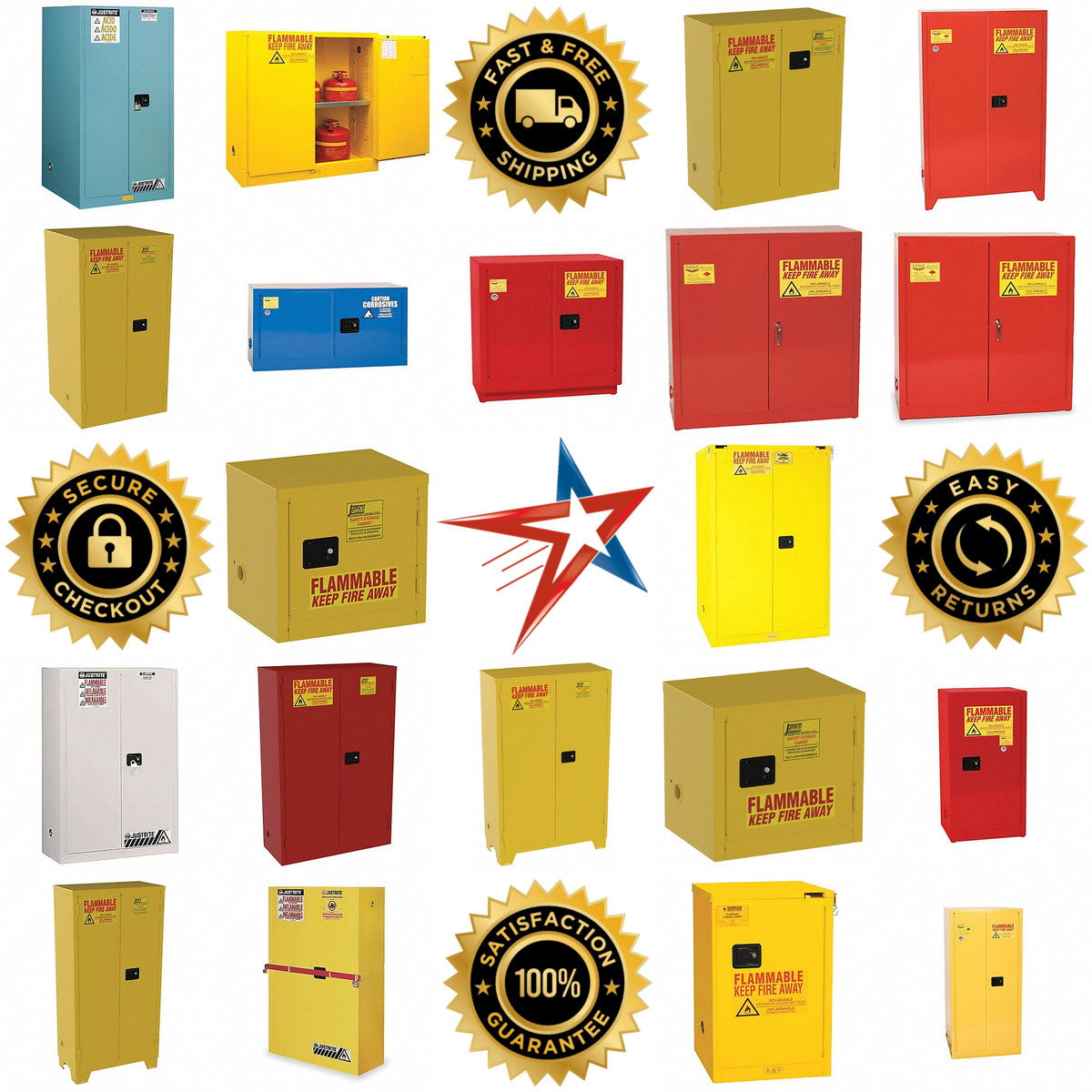 Millions of Products A selection of Hazardous Material Storage Cabinets products on GoVets