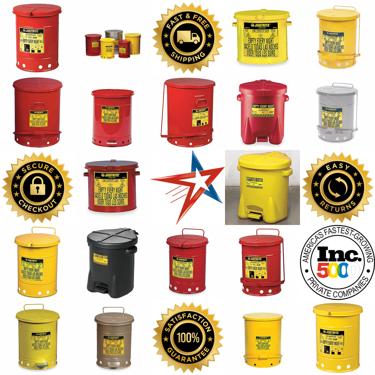 Millions of Products A selection of Oily Waste Cans products on GoVets