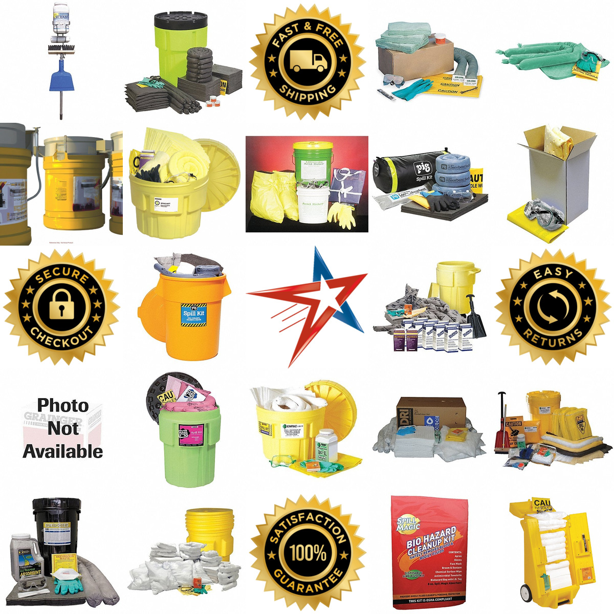 Millions of Products A selection of Spill Kits Stations and Refills products on GoVets