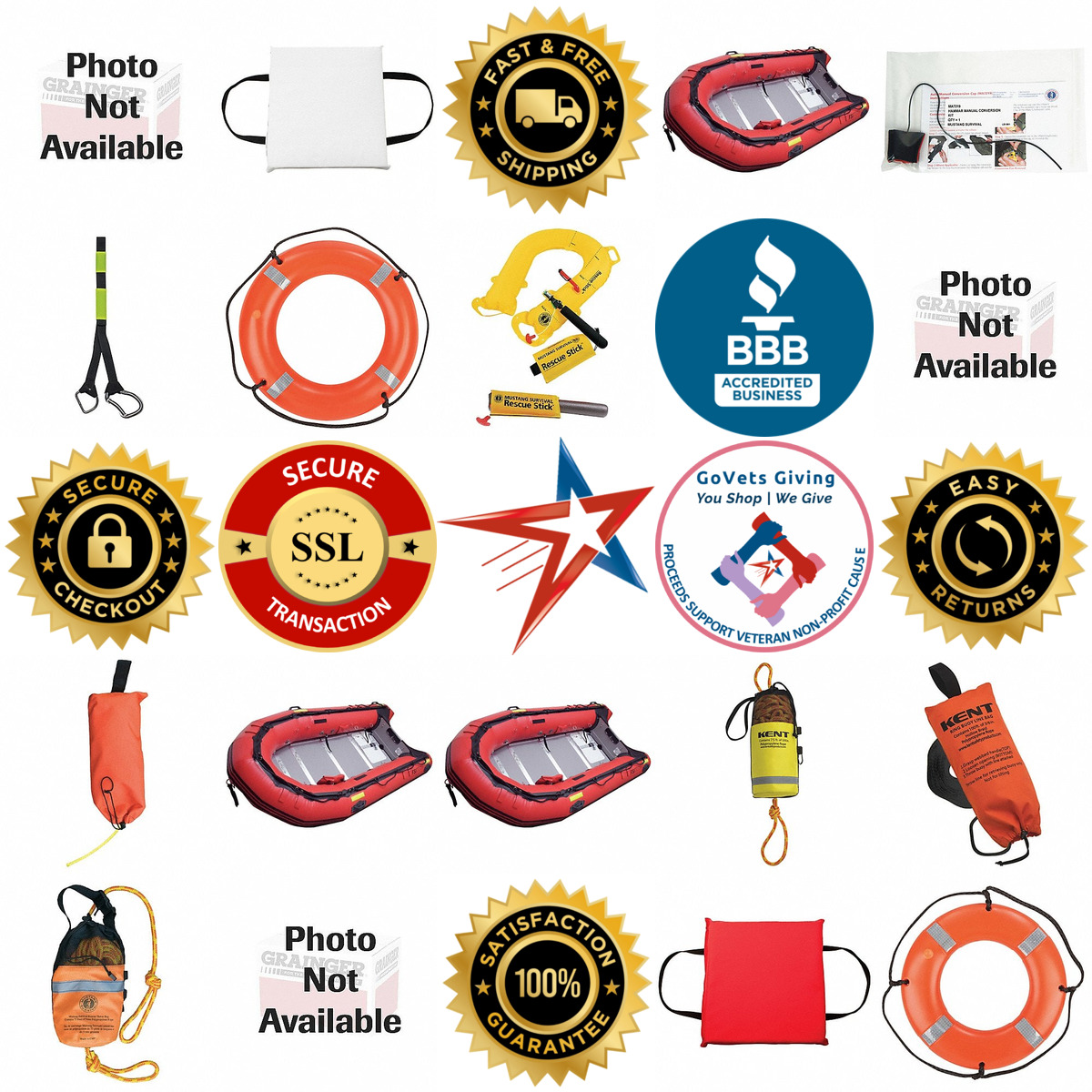 Millions of Products A selection of Water Rescue Equipment products on GoVets
