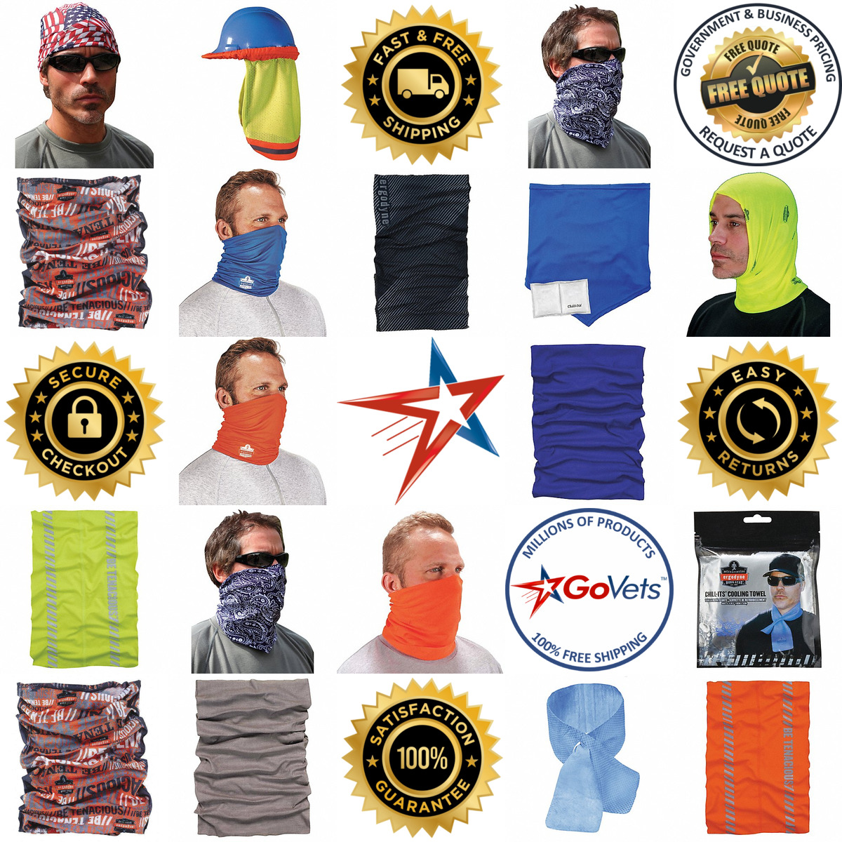 Millions of Products A selection of Cooling Neck Wraps and Wrist Bands products on GoVets