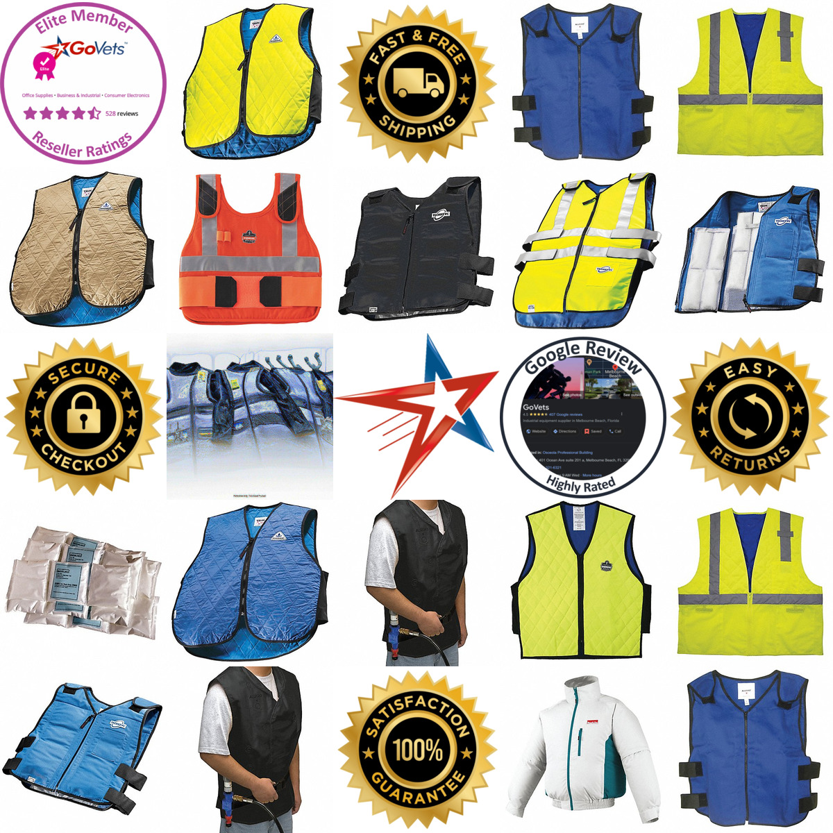 Millions of Products A selection of Cooling Vests and Jackets products on GoVets