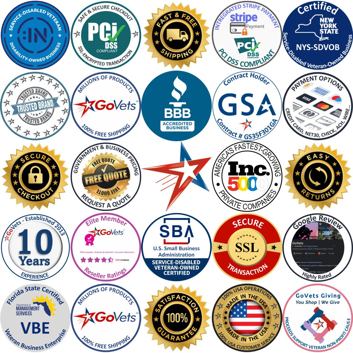 Millions of Products A selection of Lanyards products on GoVets
