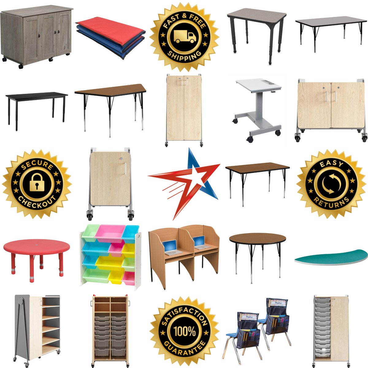 Millions of Products A selection of Classroom Furniture products on GoVets