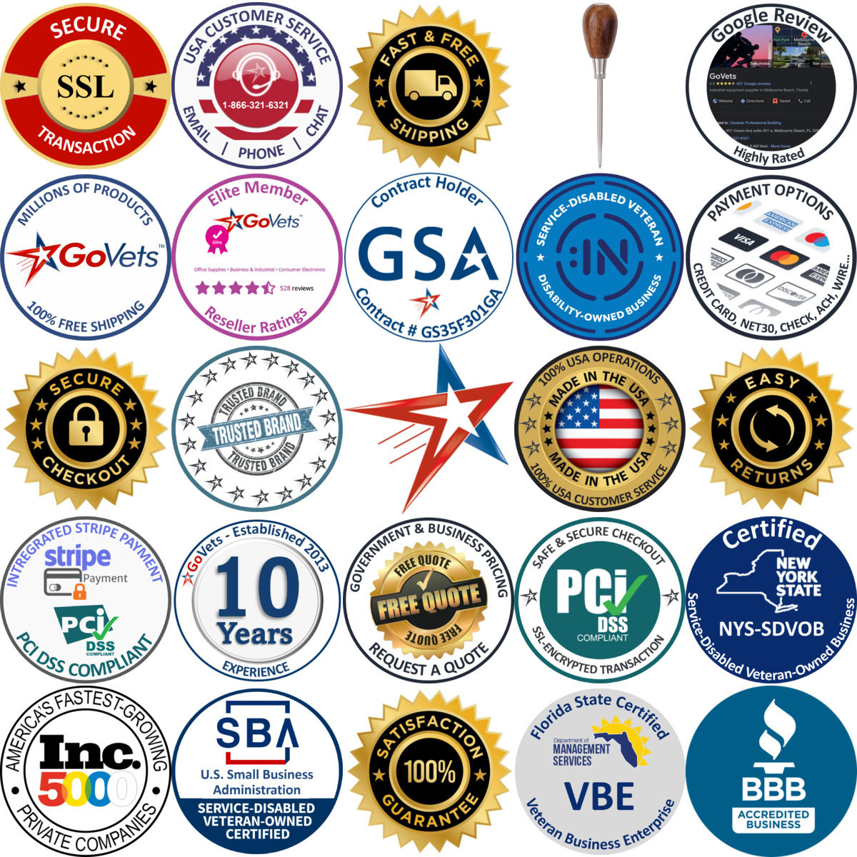 Millions of Products A selection of Empire Level products on GoVets