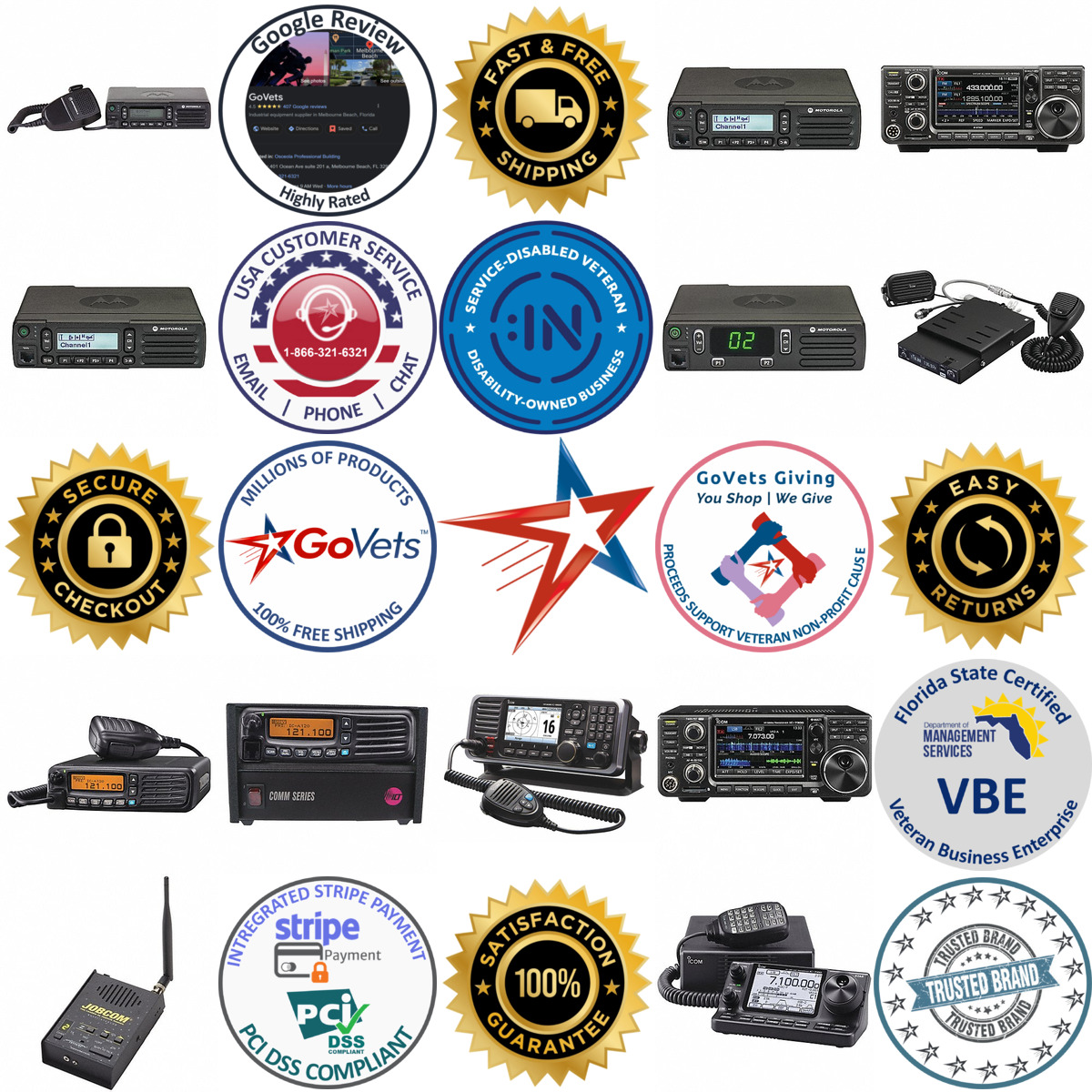 Millions of Products A selection of Mobile Two Way Radios products on GoVets