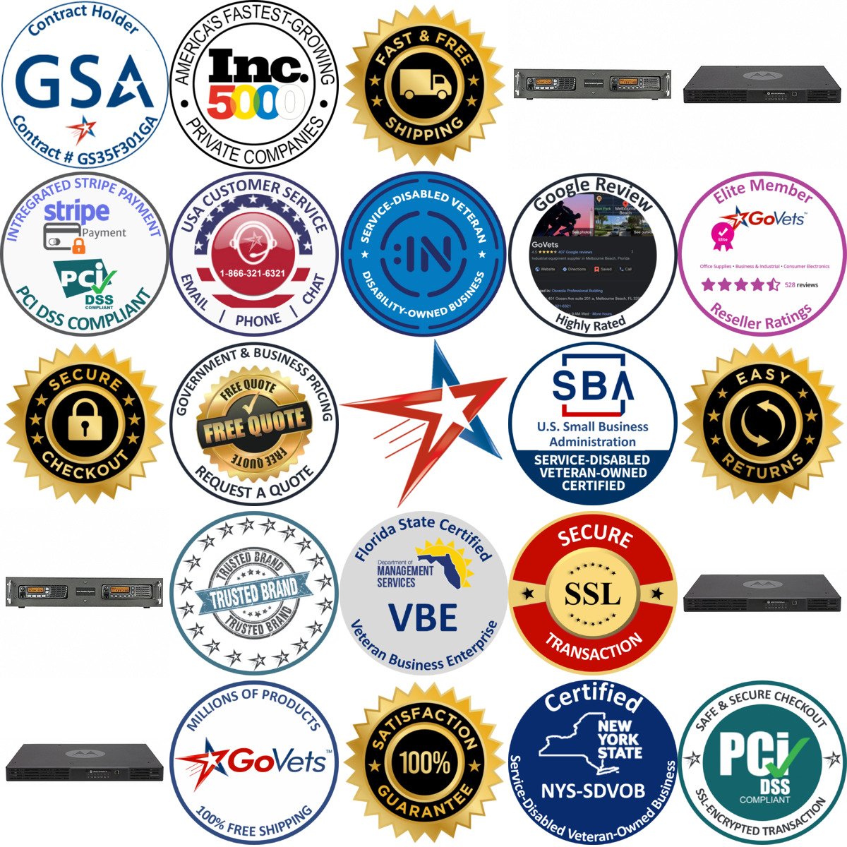 Millions of Products A selection of Two Way Radio Repeaters products on GoVets