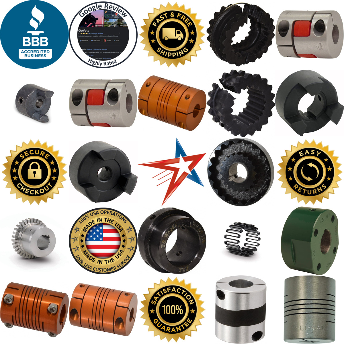 Millions of Products A selection of Flexible Coupling products on GoVets