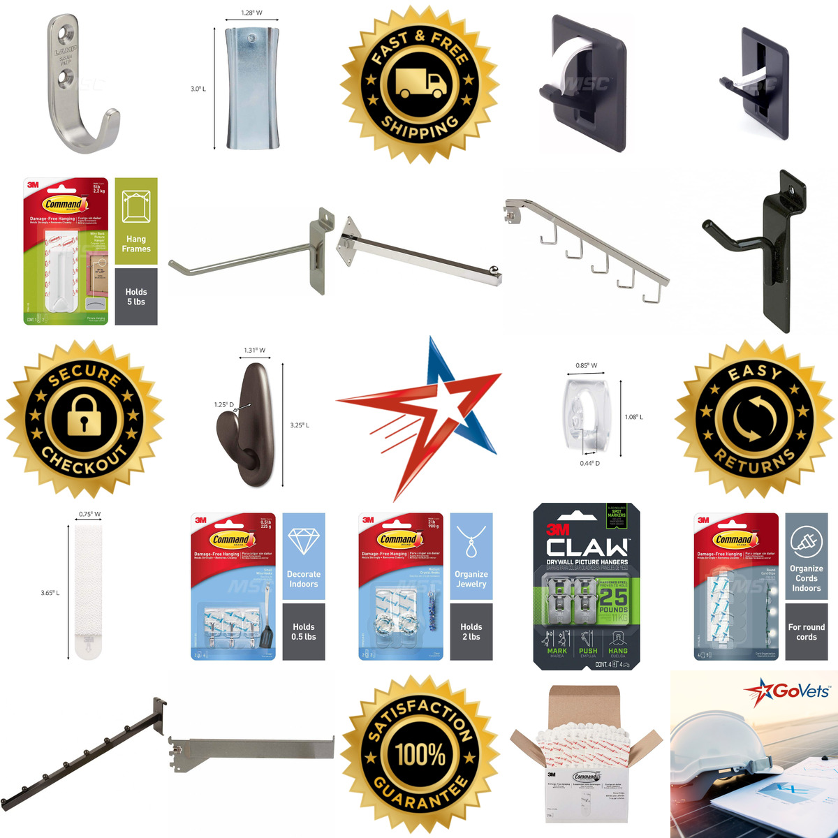 Millions of Products A selection of All Purpose and Utility Hooks products on GoVets