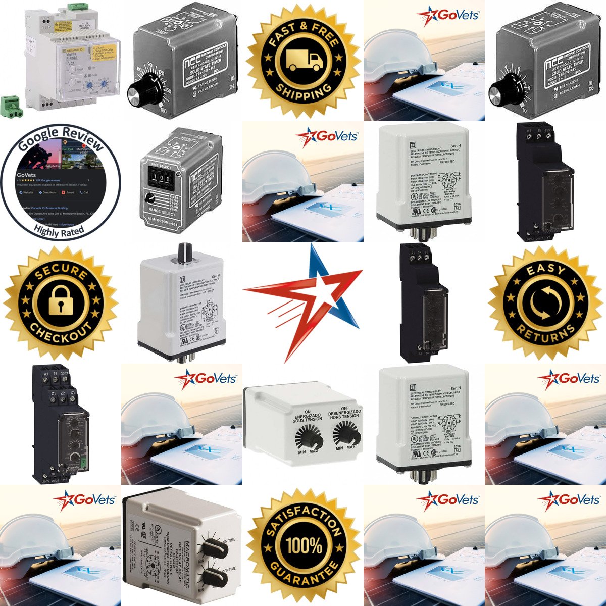 Millions of Products A selection of Time Delay Relays products on GoVets