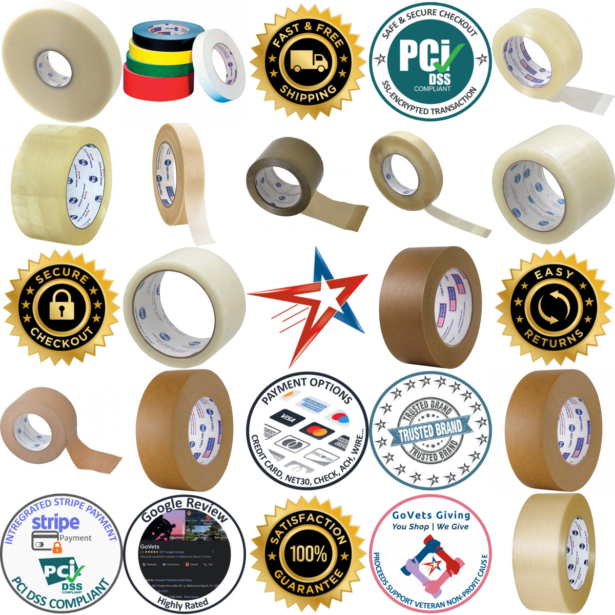 Millions of Products A selection of Intertape products on GoVets