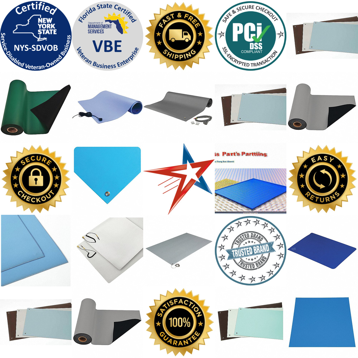 A selection of Antistatic Table Mats and Sheets products on GoVets