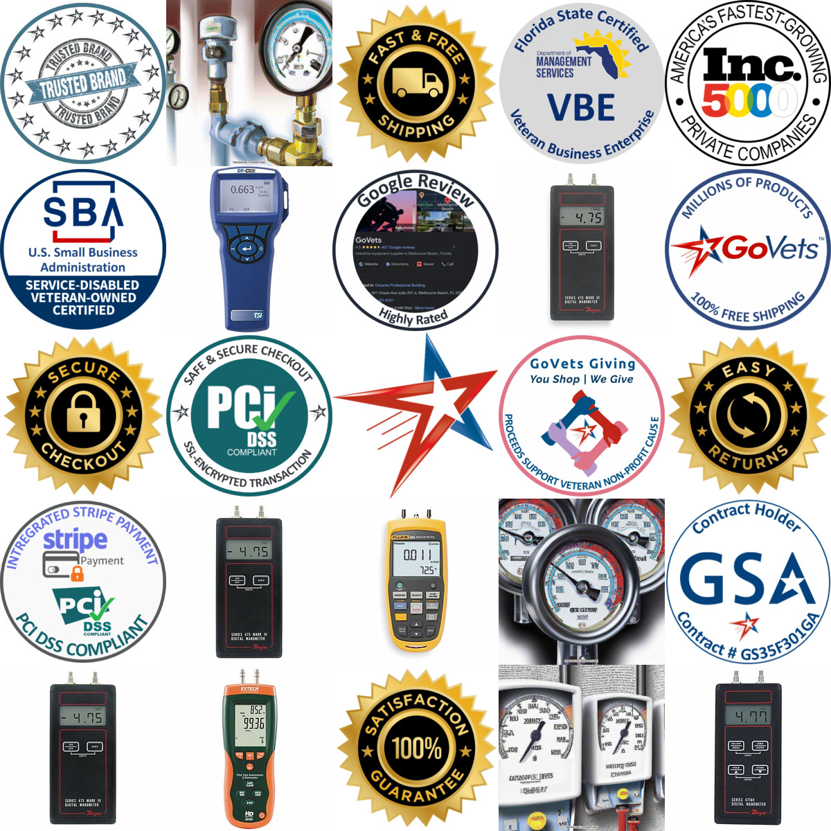 Millions of Products A selection of Digital Manometers With Air Measurement products on GoVets