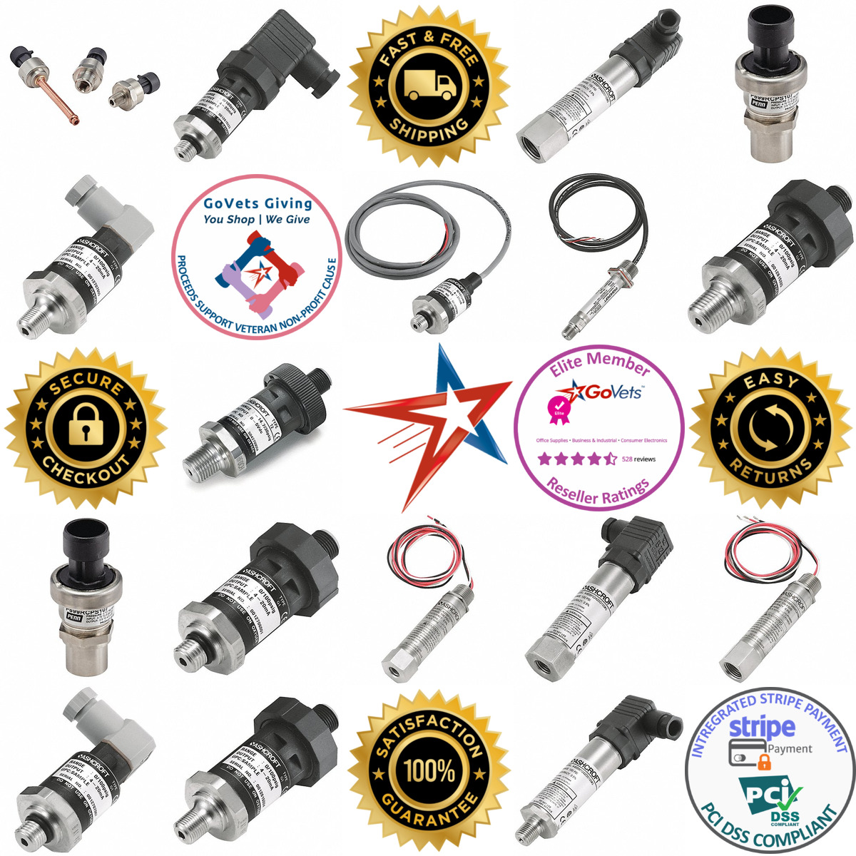 Millions of Products A selection of Standard Pressure and Vacuum Transmitters products on GoVets