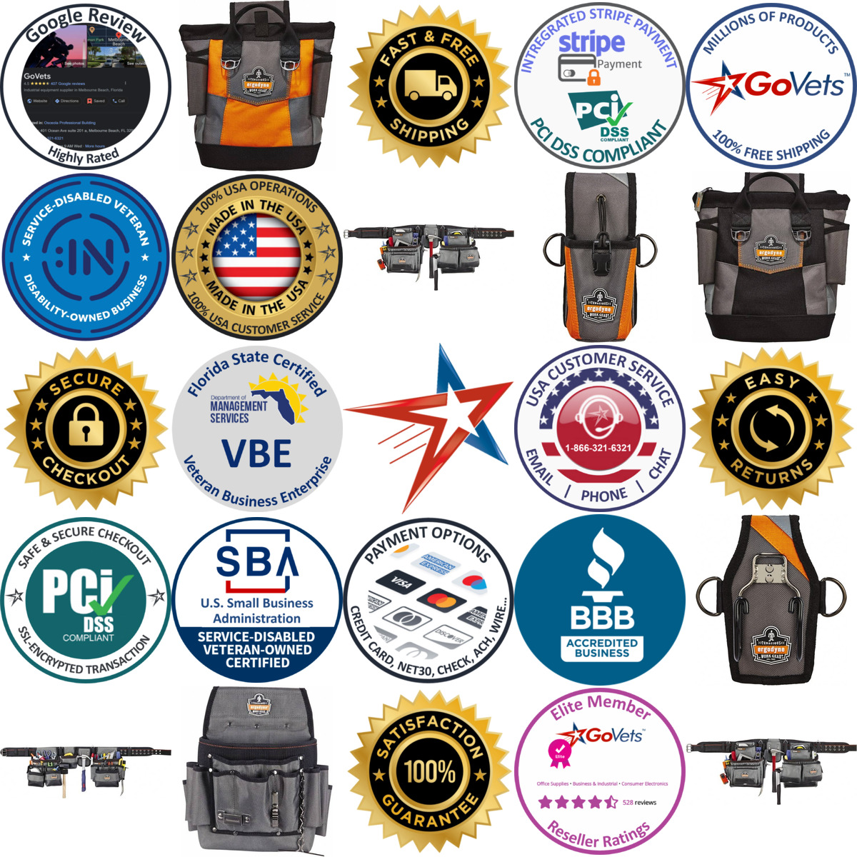 Millions of Products A selection of Ergodyne products on GoVets