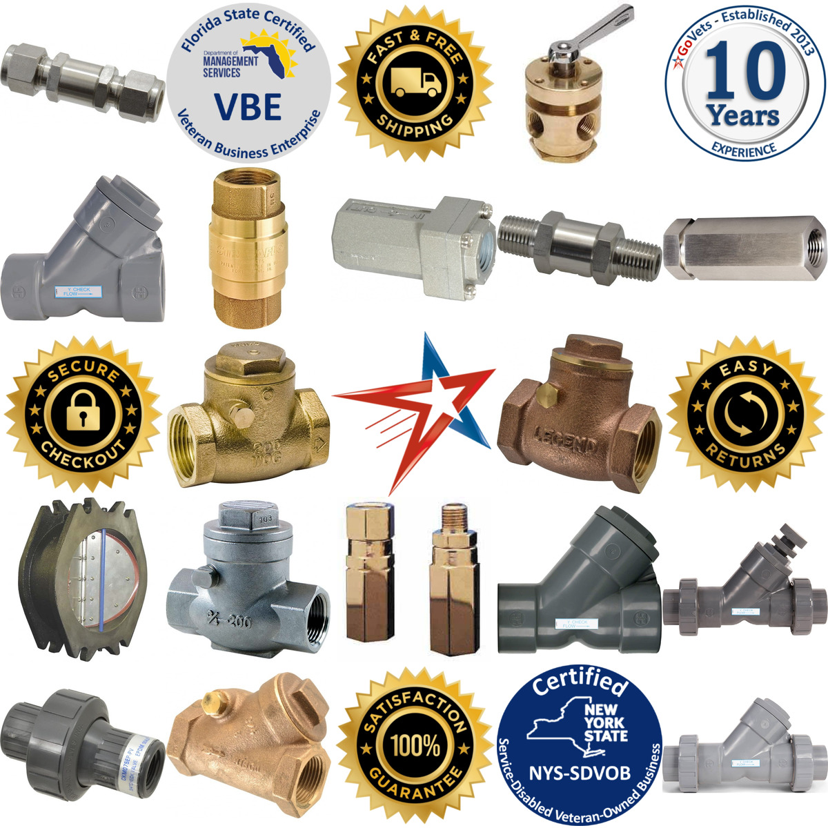 Millions of Products A selection of Check Valves and Flow Control Valves products on GoVets