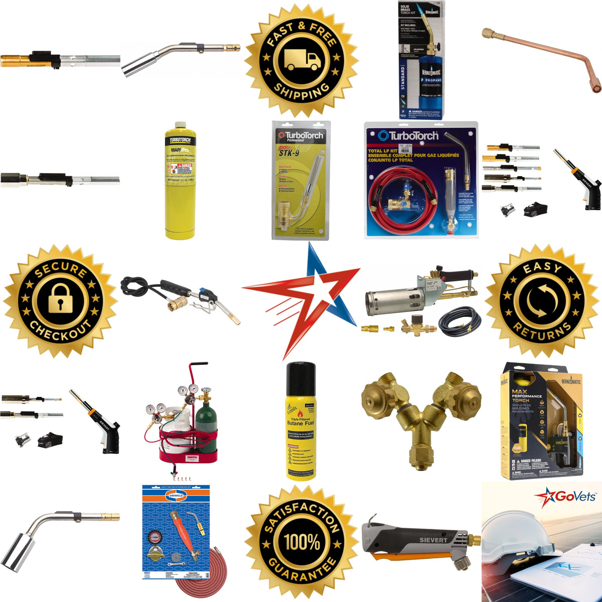 Millions of Products A selection of Propane and Mapp Torches products on GoVets