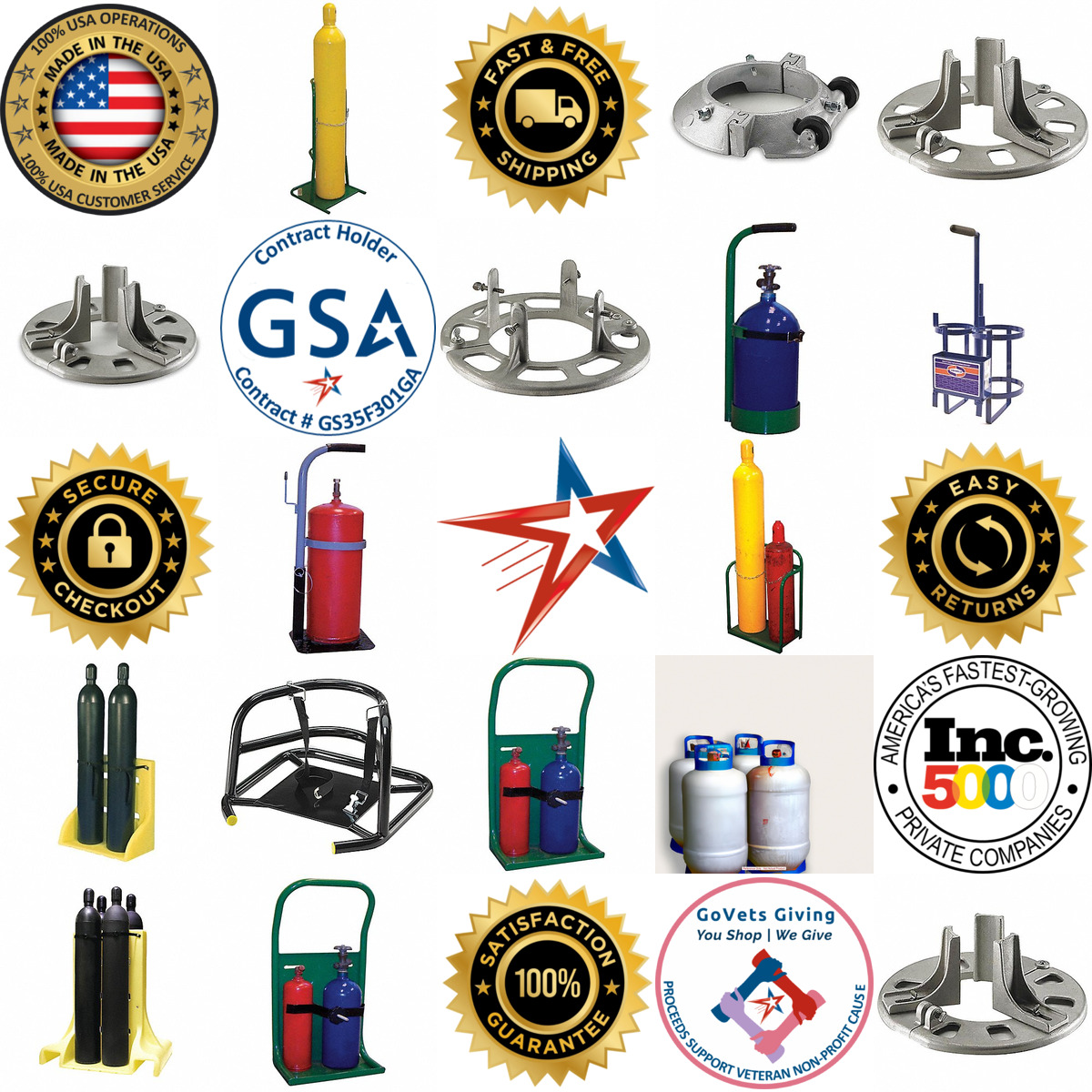 A selection of Gas Cylinder Stands products on GoVets