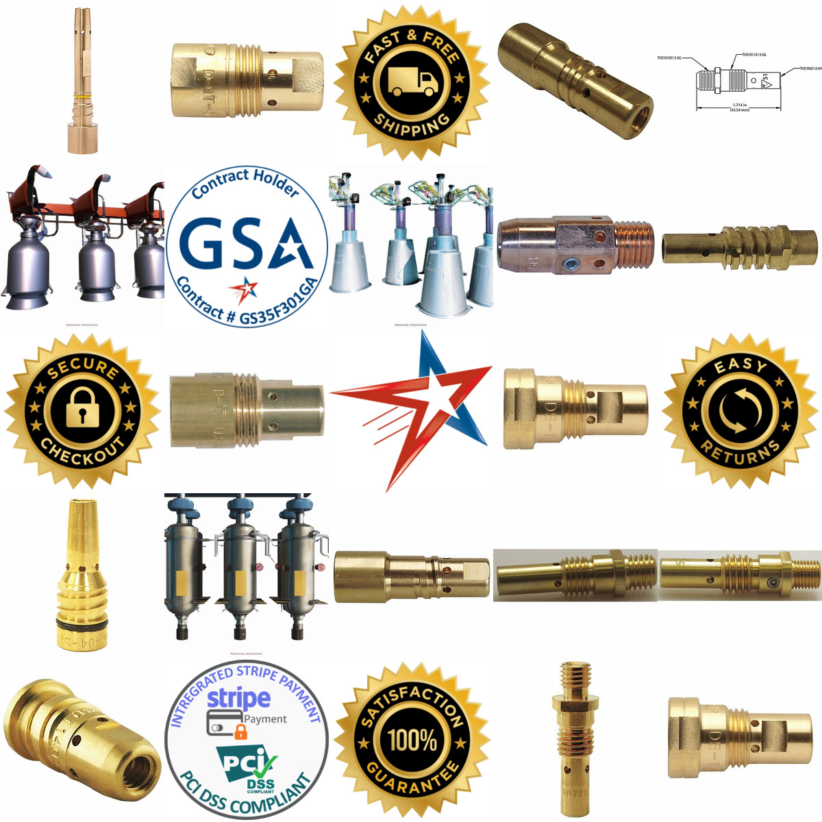 Millions of Products A selection of Mig Gas Diffusers and Retaining Heads products on GoVets