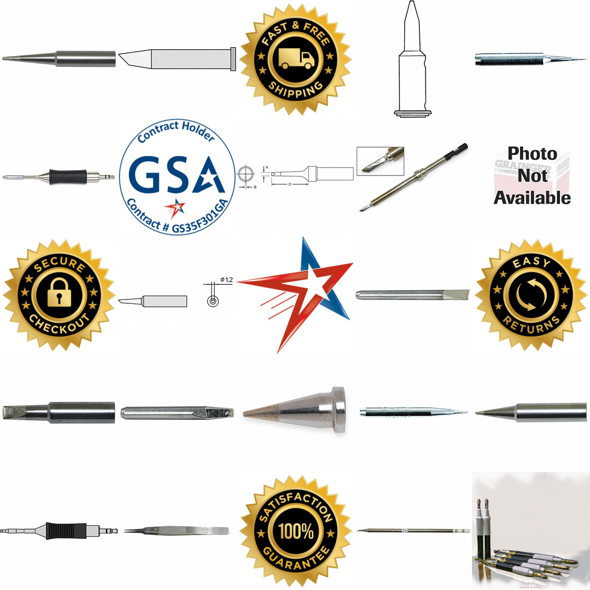 Millions of Products A selection of Soldering Iron Tips products on GoVets