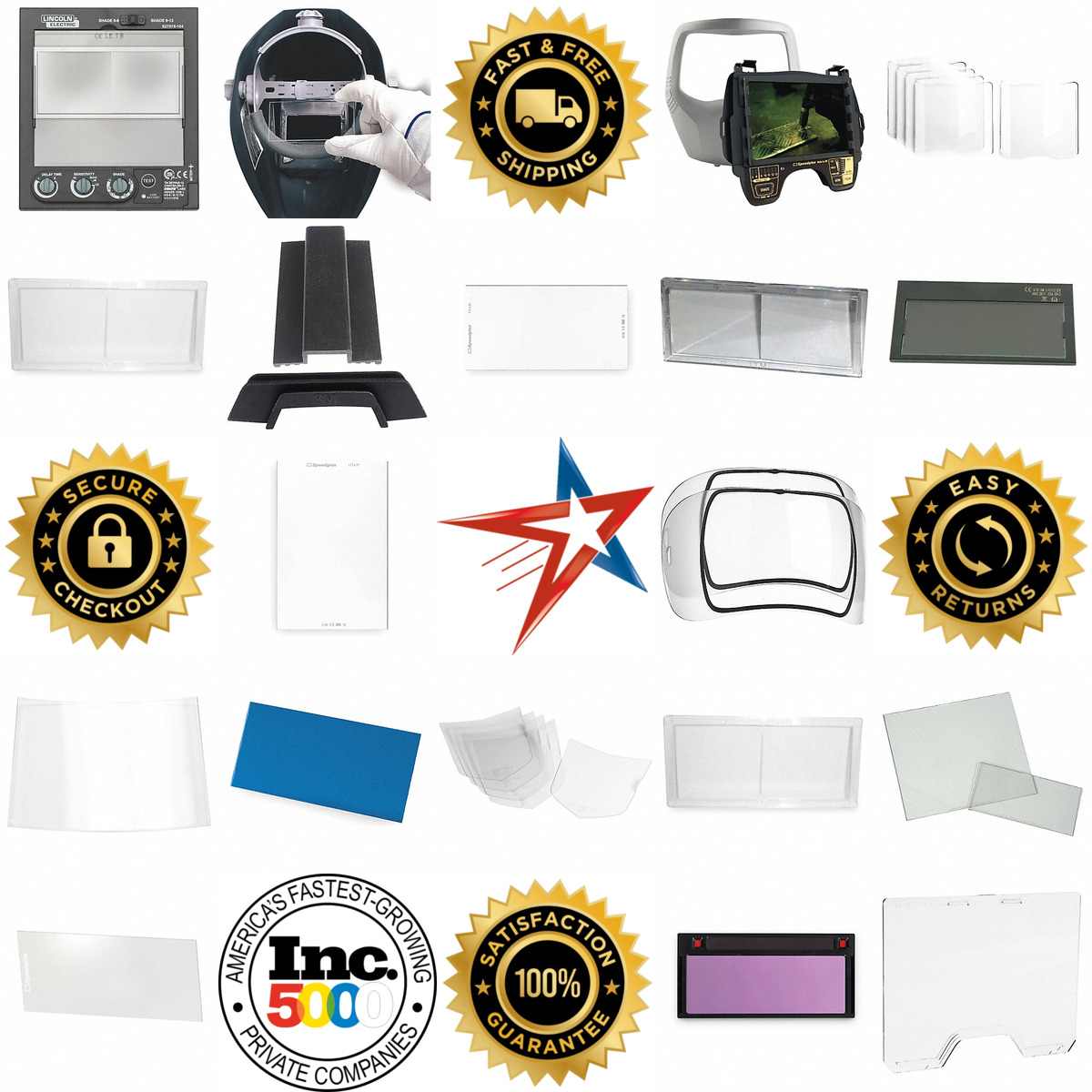 Millions of Products A selection of Welding Helmet Lenses and Plates products on GoVets