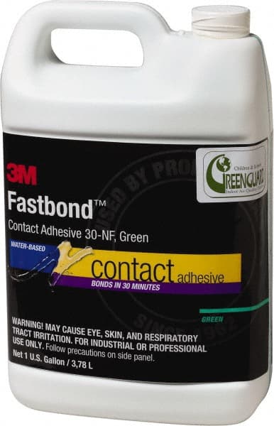 Contact Adhesive Glue: 1 gal Bottle, Green MPN:7100071654