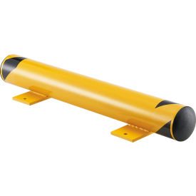 GoVets™ Floor Stop Bollard w/Removable Caps 4-1/2