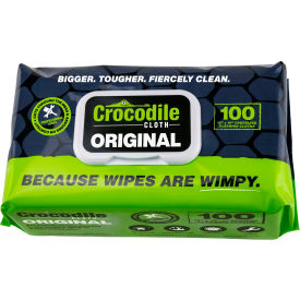 Crocodile Cloth® Professional Original Cleaning Cloth Wipes 100 Wipes/Pack - Pkg Qty 6 5900-100
