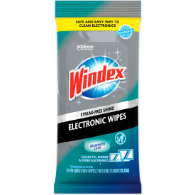 Windex® Electronics Cleaner 25 Wipes 12 Packs Per Carton 319248