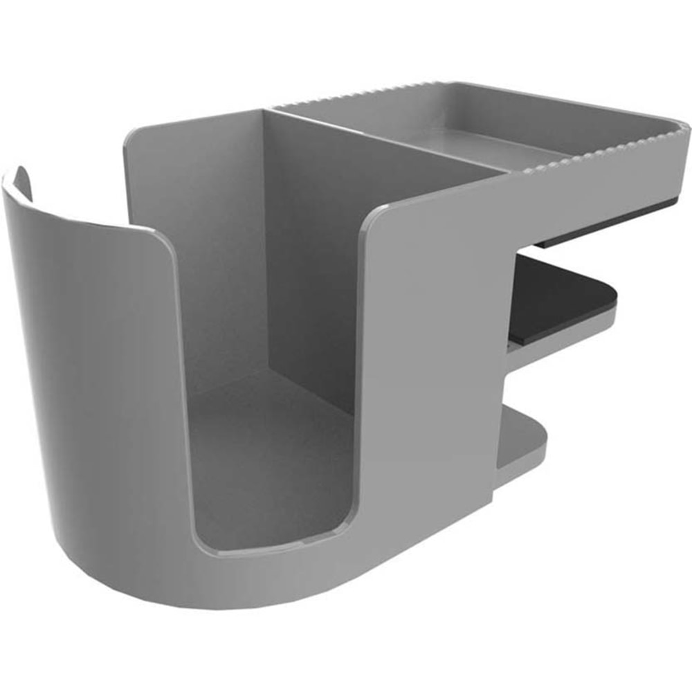 Deflecto Standing Desk Cup Holder Organizer, Gray (Min Order Qty 7) MPN:400000