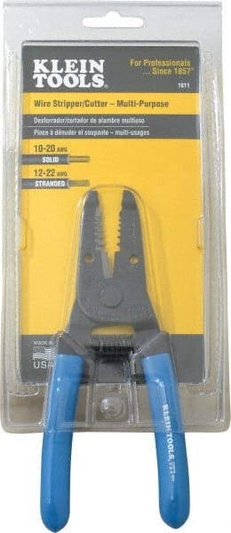 Wire Stripper: 20 AWG to 10 AWG Max Capacity MPN:1011