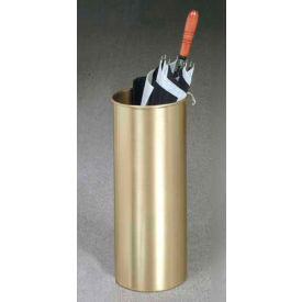 Cylinder Style Satin Brass Umbrella Stand for Full Size Umbrellas 921 BE