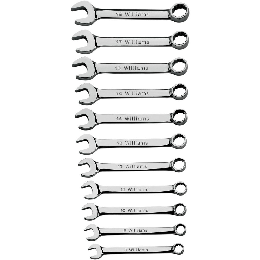 Wrench Sets, System Of Measurement: Metric , Container Type: Pouch , Wrench Size: 8mm, 9mm, 10mm, 11mm, 12mm, 13mm, 14mm, 15mm, 17mm, 19mm  MPN:JHWMWS-MS10