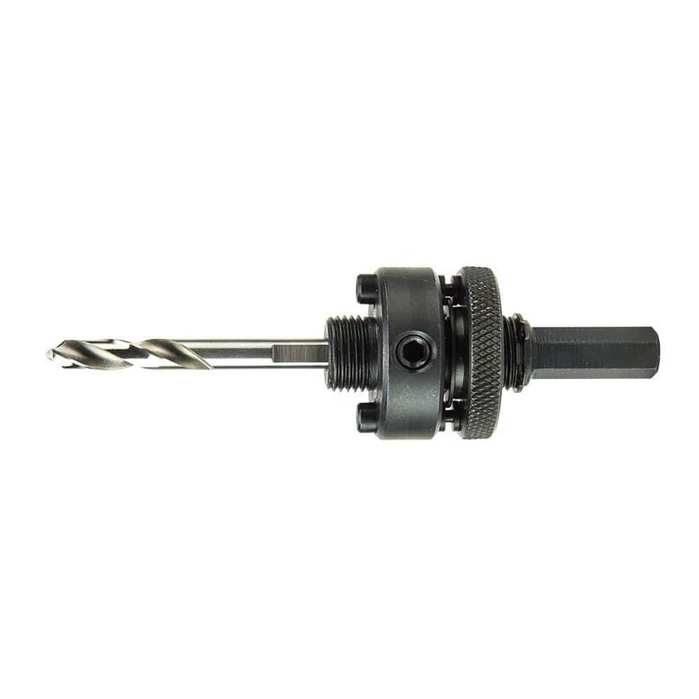 Hole-Cutting Tool Arbors, Hole Saw Compatibility: Klein Hole Saws , Minimum Saw Diameter Compatibility: 1.375in , Maximum Saw Diameter Compatibility: 6.375in  MPN:31906