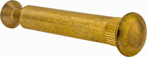 1/4-20 Thread Screw & Barrel, Flat Head, Phillips Drive, Brass Tamper Resistant Security Sex Bolt & Binding Post MPN:IEH5305