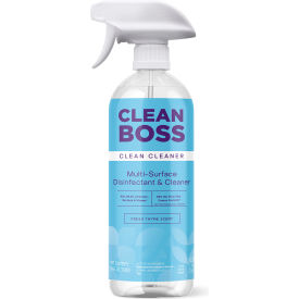 CleanBoss Pro Multi-Surface Disinfectant & Cleaner Fresh Thyme 24 oz. Spray Bottle 16/Case A00218-FT