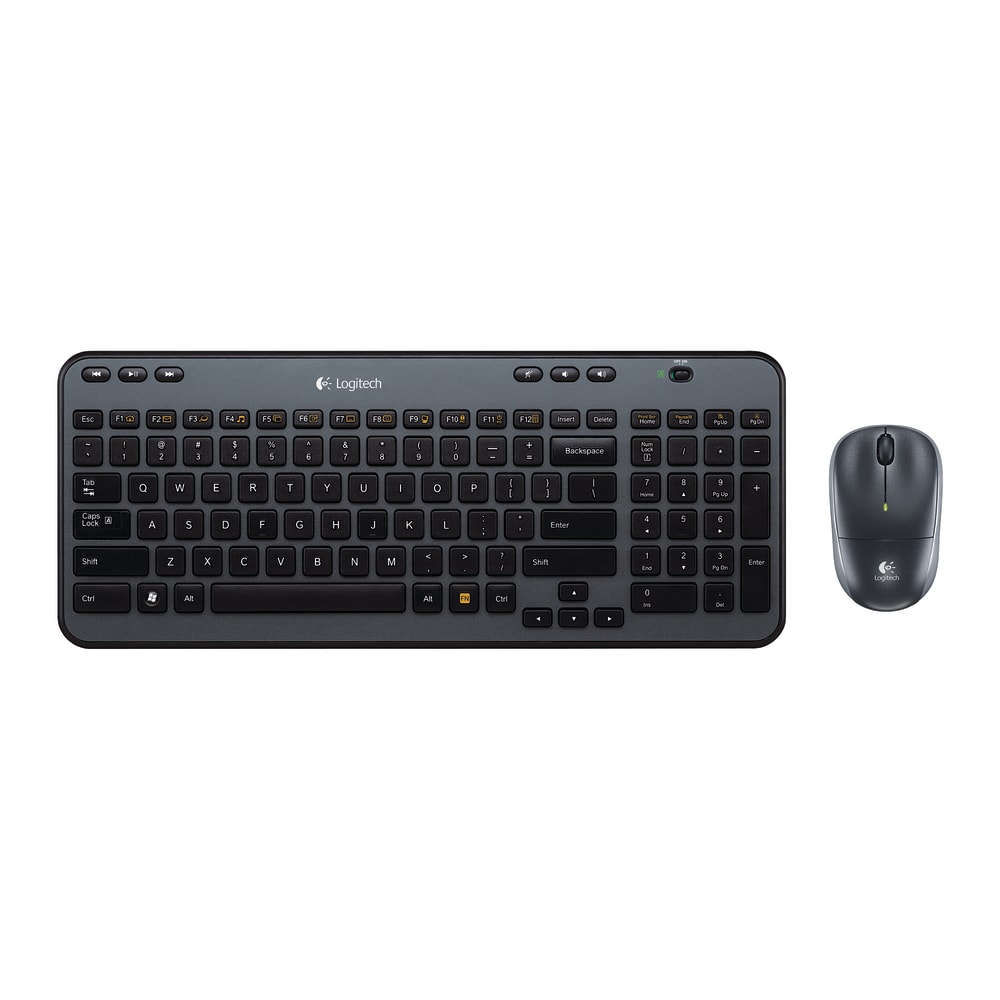 Logitech MK360 Wireless Straight Full-Size Keyboard & Ambidextrous Optical Mouse, Black (Min Order Qty 2) MPN:920-003376