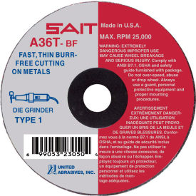United Abrasives - Sait 23040 Cut Off Wheel Type 1 A36T 3