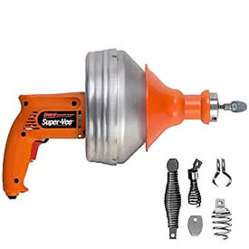 General Wire SV-A-WC Super-Vee Drain Cleaning Machine W/ 25' x 1/4