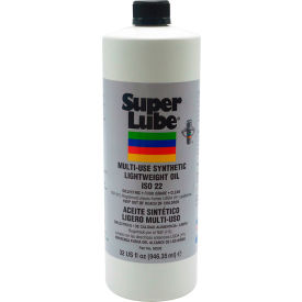 Super Lube® Multi-Use Synthetic Lightweight Oil ISO 22 1 Quart Bottle - Pkg Qty 12 50230